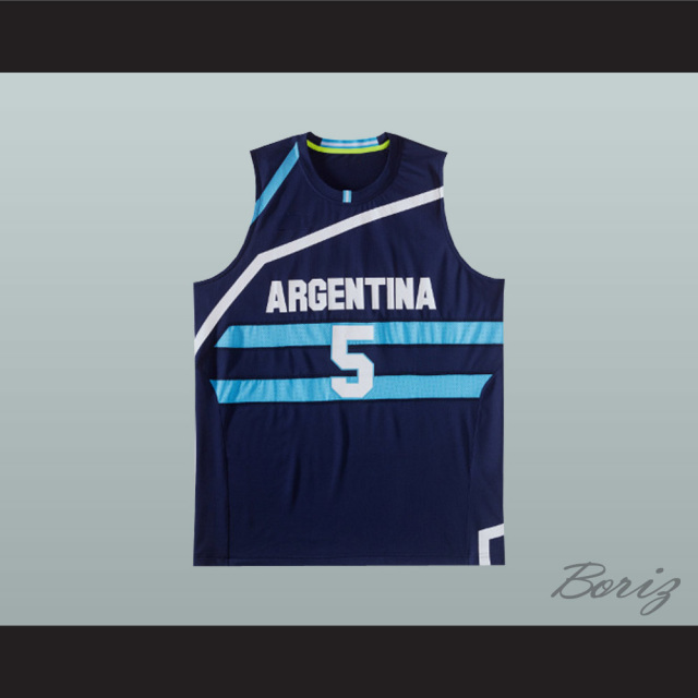 ARGENTINA BASKETBALL SHIRT JERSEY KAPPA #5 MANU GINOBILI