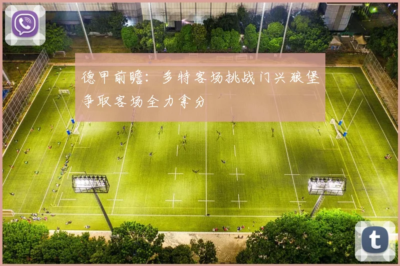 德甲前瞻：多特客场挑战门兴狼堡争取客场全力拿分