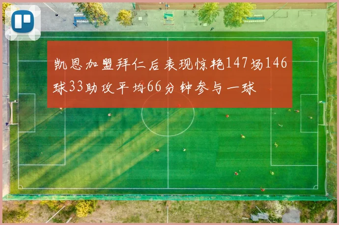 凯恩加盟拜仁后表现惊艳147场146球33助攻平均66分钟参与一球